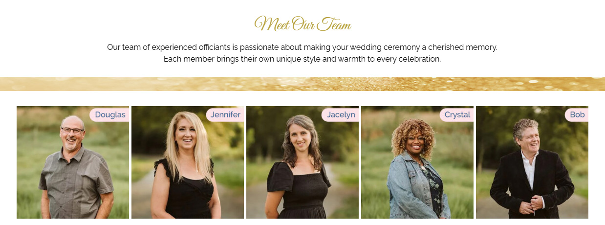 Fraser Valley Officiants - Meet The Team