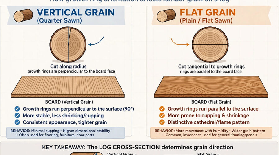Understanding Vertical Grain and Flat Grain